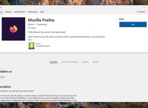 Firefox вече може да се изтегли от Windows Store