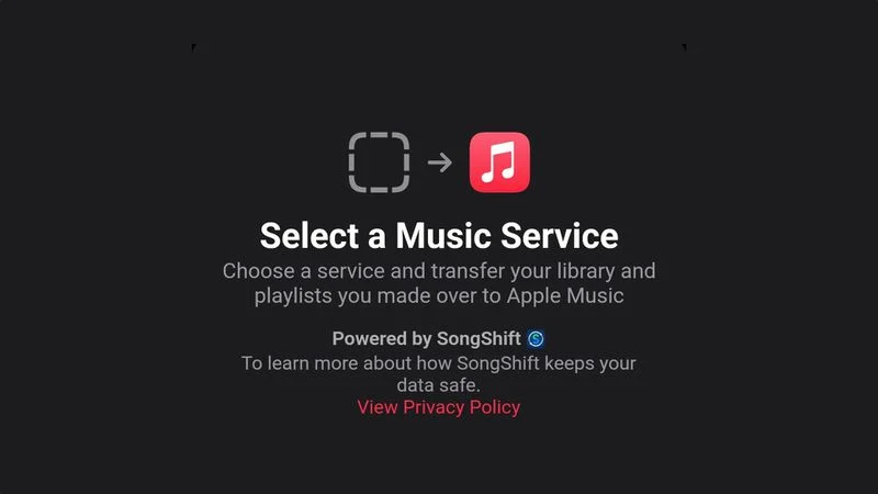 Apple Music тества опция за прехвърляне на съдържание от други платформи