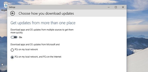 Ъпдейтите за Windows 10 ще се разпространяват P2Р