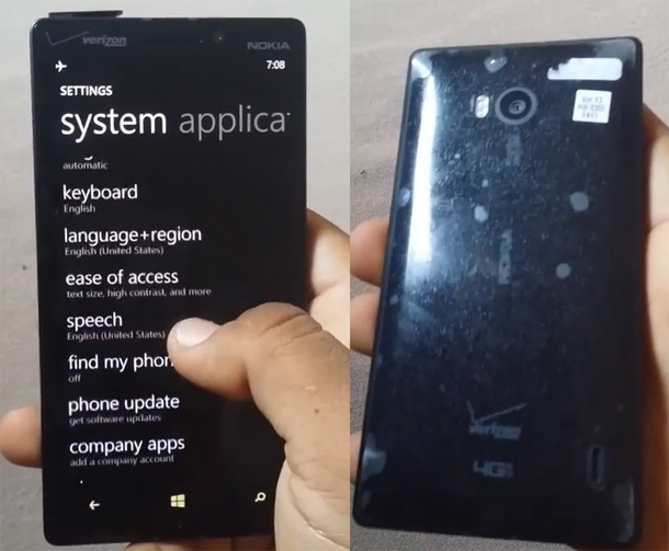 Видео показва Nokia Lumia 929 с алуминиев корпус