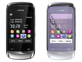 Nokia C2-03 с 2 SIM карти и сензорен екран