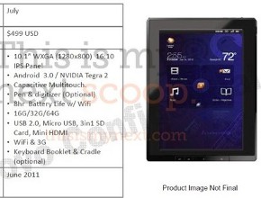 Lenovo работи по ThinkPad таблет с Android 3.0