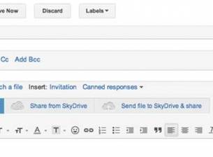 Вече можете да прикачите файлове от SkyDrive в Gmail чрез приставка за браузър