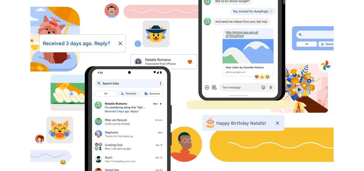 Google Messages показва реакциите от потребители на iPhone като емоджита