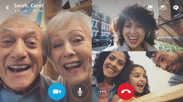 Skype за iOS и Android вече с възможност за групови видеоразговори