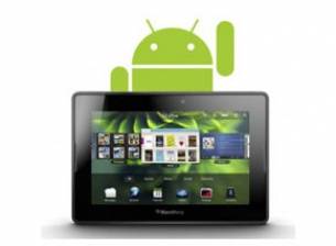 Емулаторът на PlayBook за Android ще има ограничени възможности