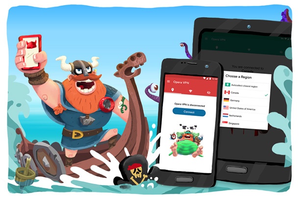 Безплатната VPN услуга на Opera е достъпна и за Android