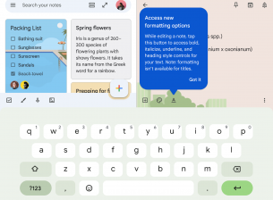 Google Keep се сдобива с полезни новости