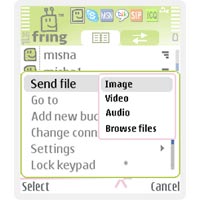 fring вече поддържа и трансфер на файлове