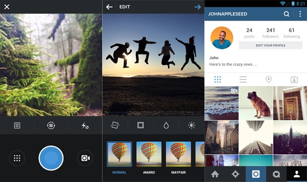Instagram с по-бързо приложение за Android