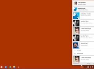Кадър от новата система за нотификации в Chrome OS