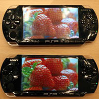 Дисплеят на PSP-3000 в действие