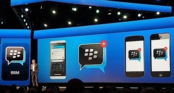 Само половината изтеглени копия на BlackBerry Messenger са активирани