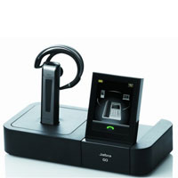 Jabra GO 6400 и PRO 9400 с базова станция със сензорен дисплей