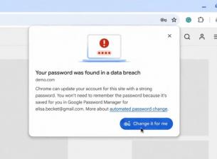 Google Chrome ще сменя автоматично слабите и изтекли пароли