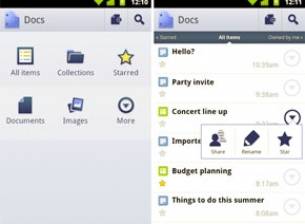Google Docs вече с приложение за Android