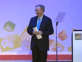 Видео от речта на Ерик Шмид по време на мобилния конгрес