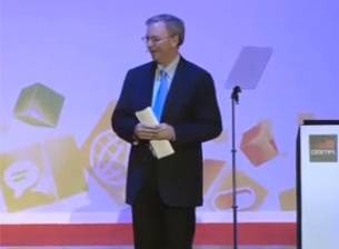 Видео от речта на Ерик Шмид по време на мобилния конгрес