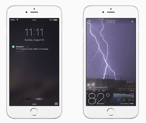 Yahoo Weather ще ви изпраща предупреждения за лошо време, преди то да ви е настигнало