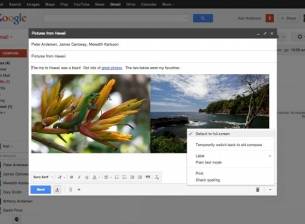 Google променя прозорец за композиране на съобщения