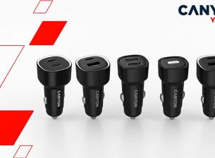 Canyon пусна нова серия автомобилни зарядни адаптери