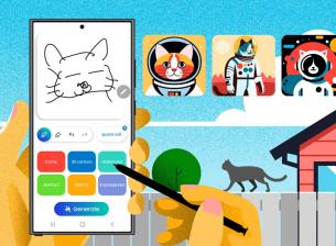 Sketch to Image в серията Galaxy S25 ще поддържа команди с глас и текст