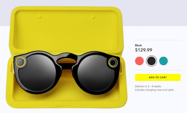 Snap започва онлайн продажбите на очилата Spectacles