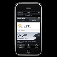 Приложение за iPhone за сърфисти