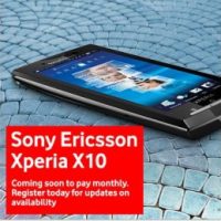 Sony Ericsson XPERIA X10 в Англия през април