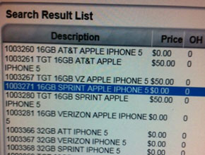 iPhone 5 се появи в системата на Radio Shack