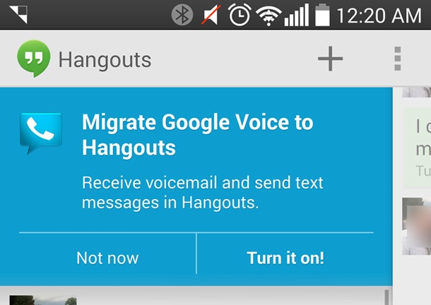 Започна интеграцията на Google Voice в Hangouts