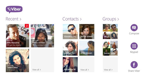 Viber с версия за Windows 8