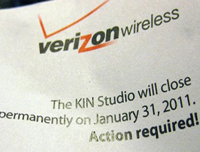 Microsoft спира услугата KIN Studio