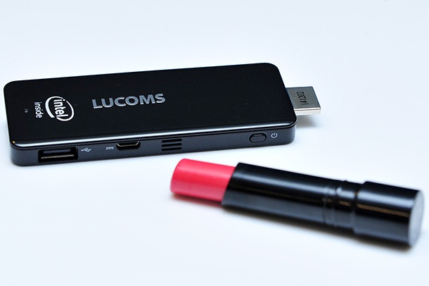 Lucoms също прави миниатюрен компютър с Windows 8.1