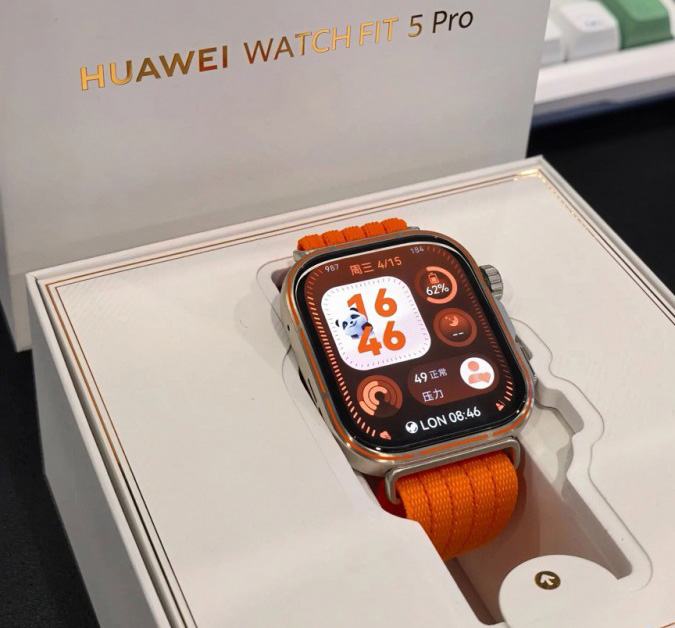 Появиха се снимки на Huawei Watch Fit 5 Pro с по-тънки рамки на дисплея