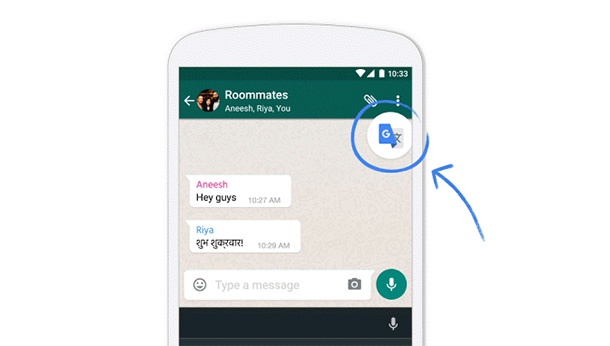 Google Translate вече може да превежда и в приложенията за Android