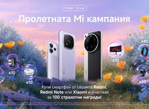 Пролетта идва със 100 награди от Xiaomi България 