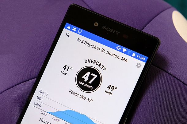 Приложението Dark Sky най-сетне с версия за Android