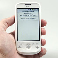 Някои версии на HTC Magic поддържат работа с Exchange