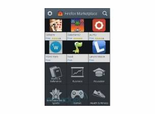 Снимки на магазина за приложения на Firefox OS