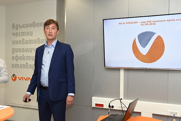 До 1 септември 4G мрежата на VIVACOM ще покрие 4,5 милиона жители