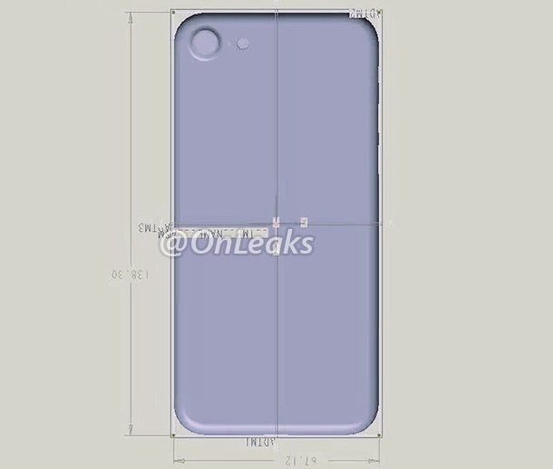 Схема разкрива, че размерите на iPhone 7 не се различават много от тези на iPhone 6s