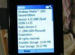 Samsung i300 все пак с Windows Mobile 5.0?