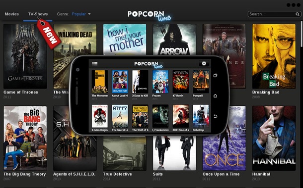 Popcorn Time вече е налично за Android
