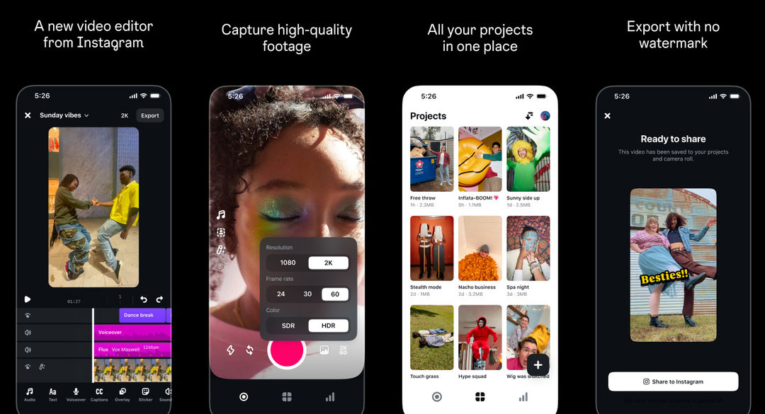 Instagram обяви конкурент на CapCut на име Edits