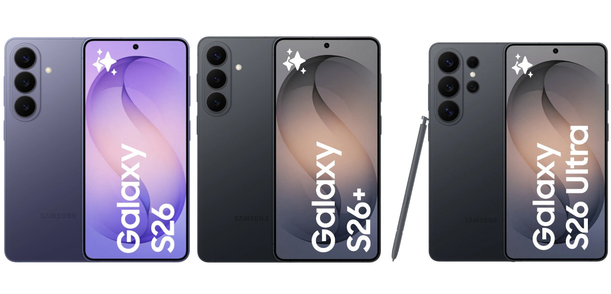 Изтекоха официалните рендъри на всички модели от серията - Galaxy S26, Galaxy S26+ и Galaxy S26 Ultra