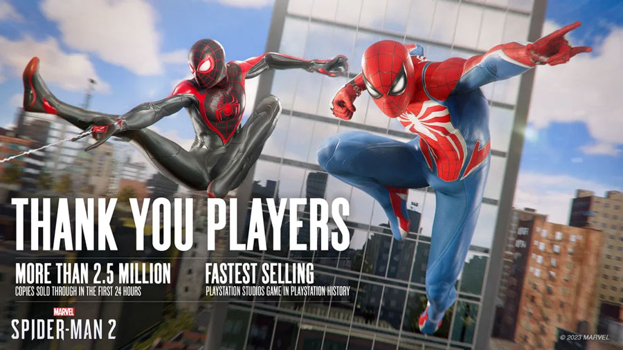 Marvel’s Spider-Man 2 стана най-бързо продаваната игра на PlayStation Studios